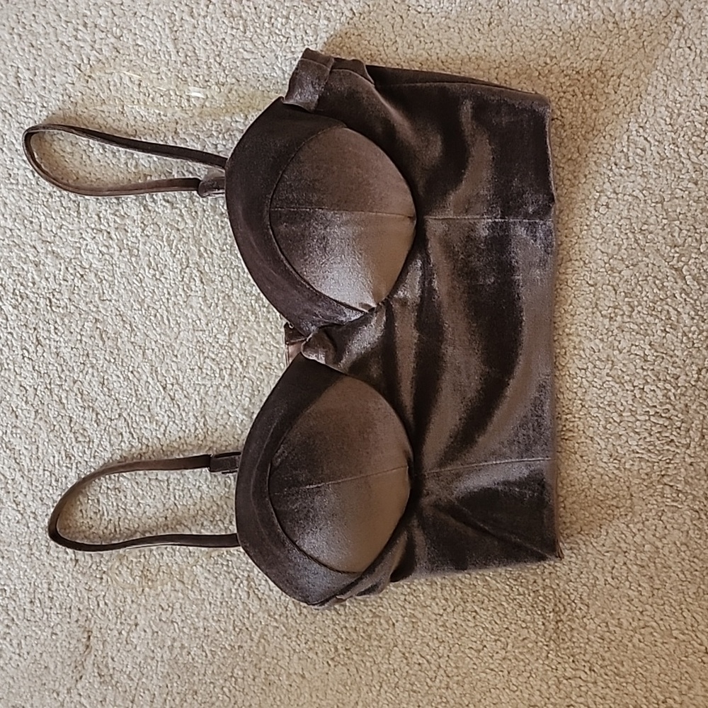 Crop top bra velvet